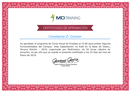 Certificado Final de Asistencia