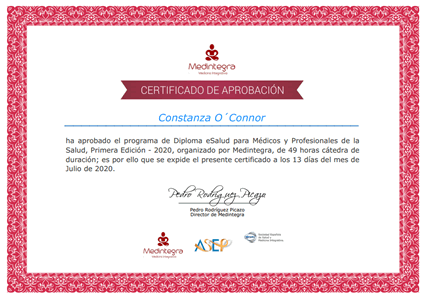 Certificado Final de Aprobación