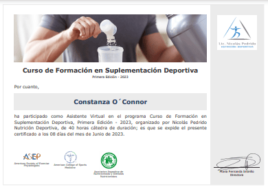 Certificado Final de Asistencia