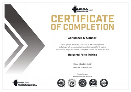 Certificado NSCA