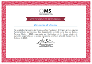 Certificado Final de Asistencia