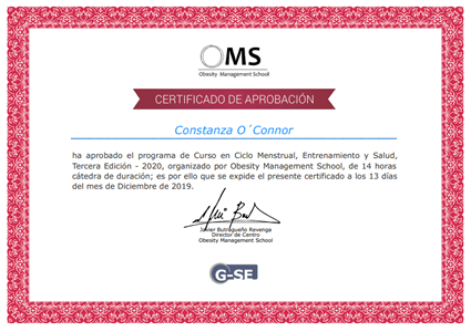 Certificado Final de Aprobación