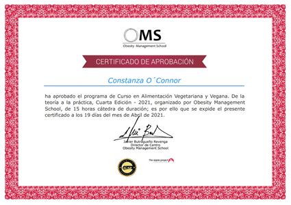 Certificado Final de Aprobación