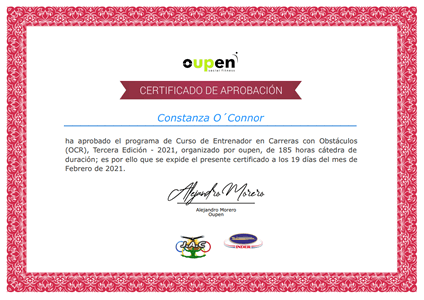Certificado Final de Aprobación