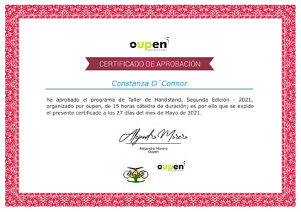 Certificado Final de Aprobación