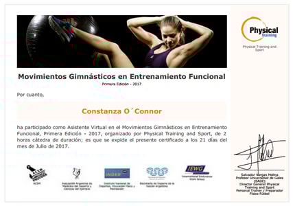 Certificado Final de Asistencia