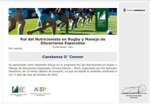 Certificado Final de Aprobación