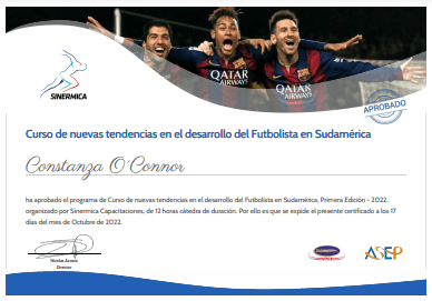 Certificado Final de Aprobación