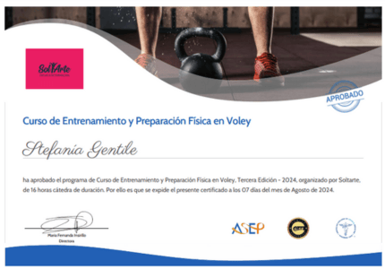 Certificado Final de Asistencia