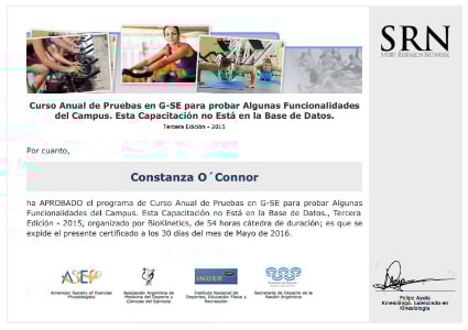 Certificado Final de Aprobación