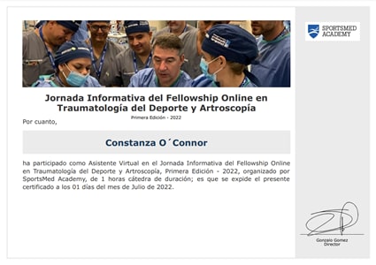 Certificado Final de Asistencia
