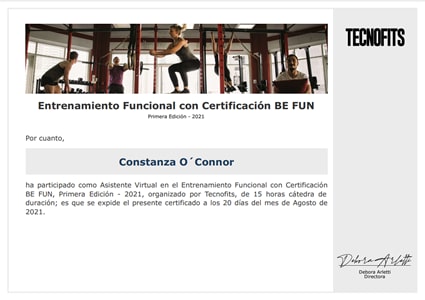 Certificado Final de Asistencia