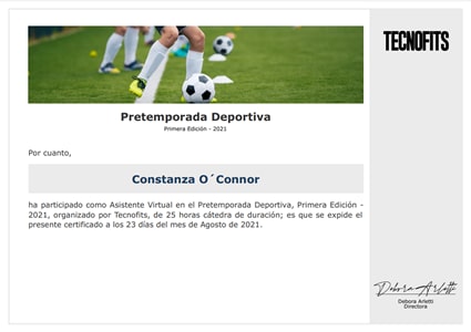 Certificado Final de Asistencia