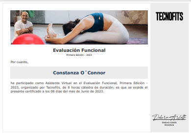 Certificado Final de Asistencia