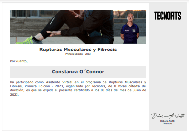 Certificado Final de Asistencia