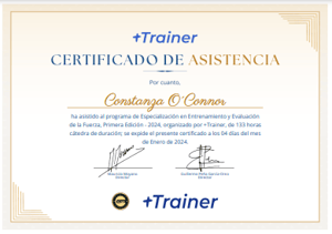 Certificado Final de Asistencia