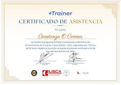 Certificado Final de Asistencia