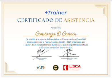 Certificado Final de Asistencia