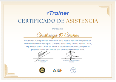 Certificado Final de Asistencia