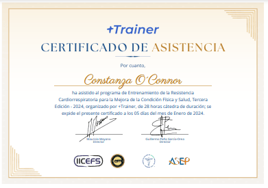 Certificado Final de Asistencia