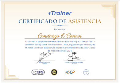 Certificado Final de Asistencia