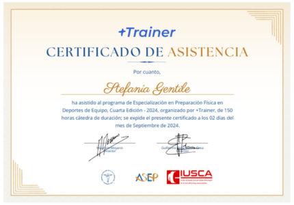 Certificado Final de Asistencia