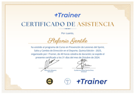 Certificado Final de Asistencia