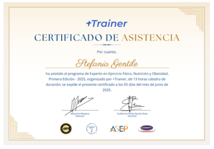 Certificado Final de Asistencia