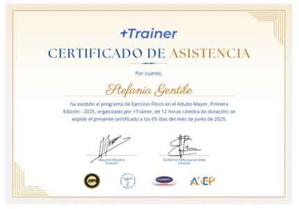 Certificado Final de Asistencia