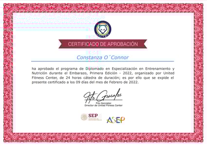 Certificado Final de Aprobación