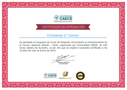 Certificado Final de Aprobación