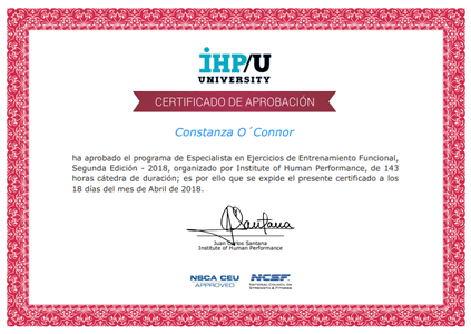 Certificado Santana