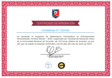 Certificado Final de Aprobación